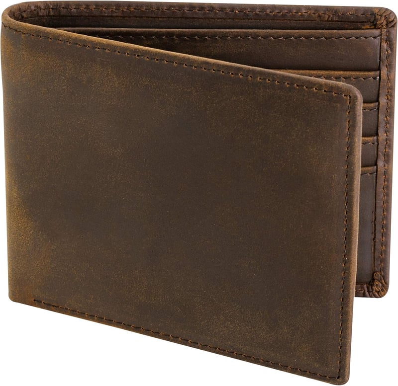 Men's RFID Leather Wallet: Bifold with Extra Capacity