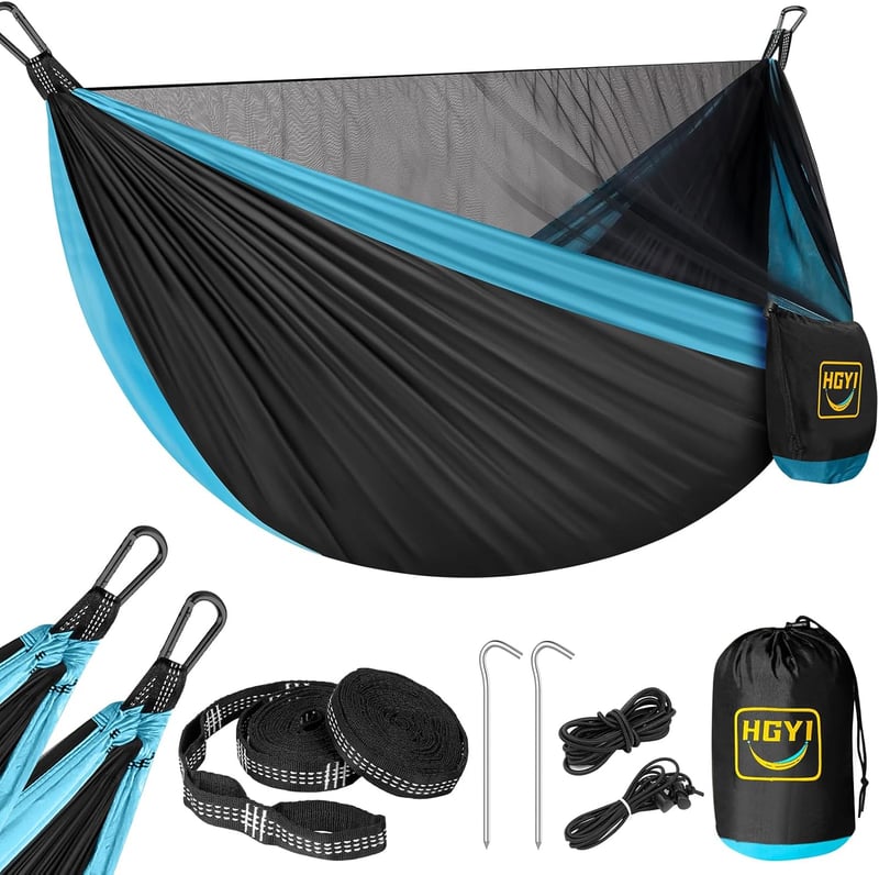 Camping Hammock with Mosquito Net – Double/Single Portable