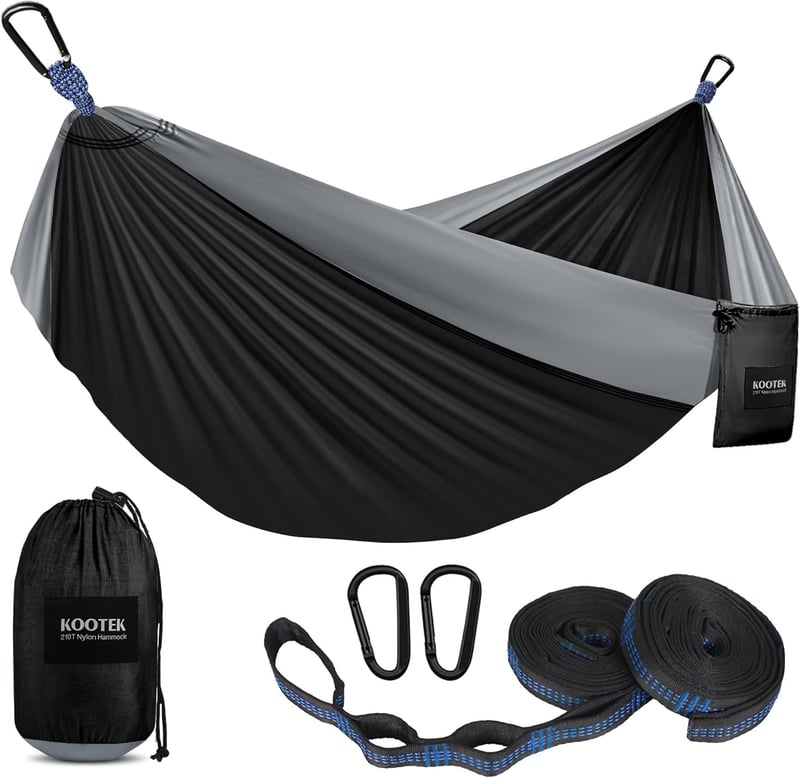 Camping Hammock 500 lbs with Tree Straps & Carry Bag