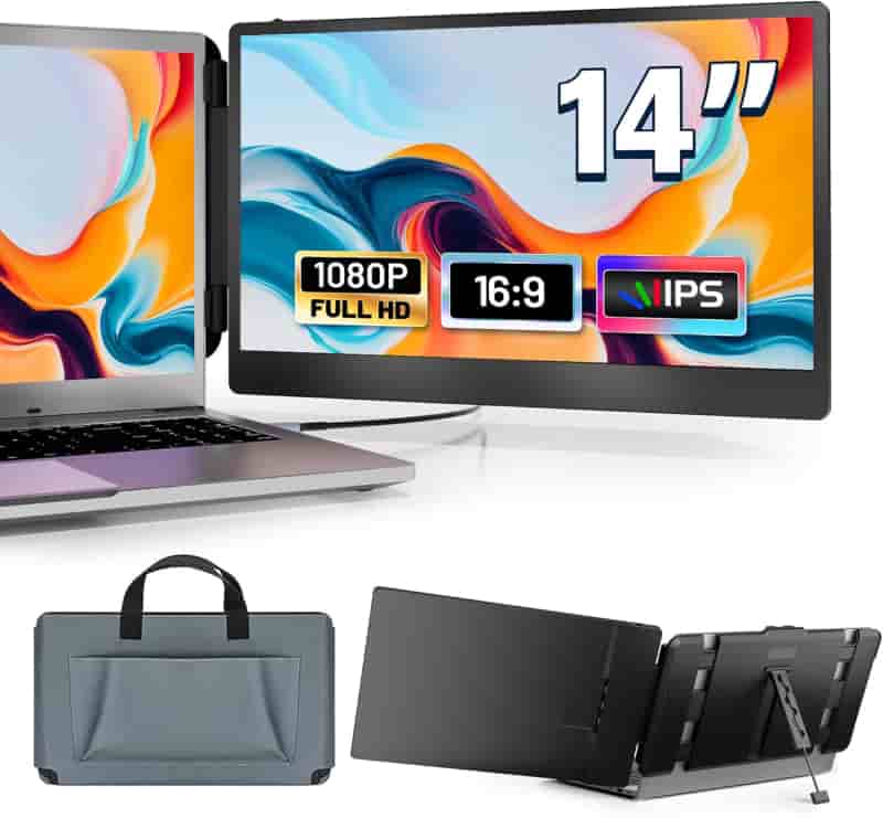 FHD 1080P Dual Screen Extender for 14