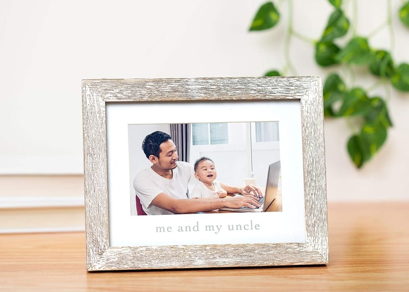 Uncle and Niece/Nephew Rustic Photo Frame