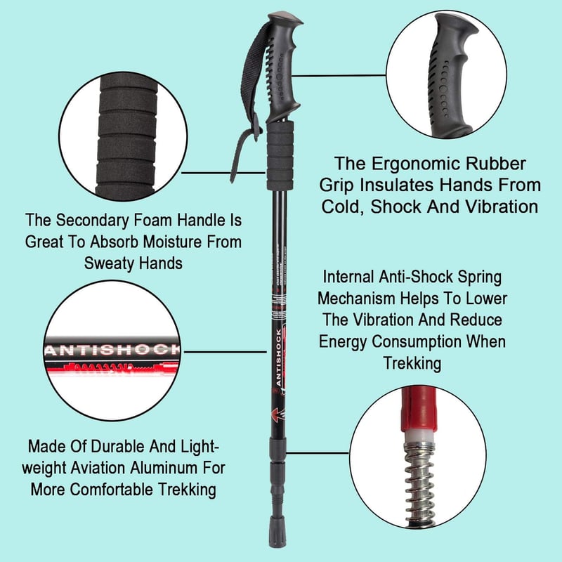 Collapsible Hiking Poles – Lightweight, Adjustable, Anti-Shock