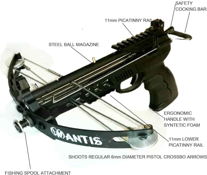 Mantis Compound Crossbow with Fishing Spool