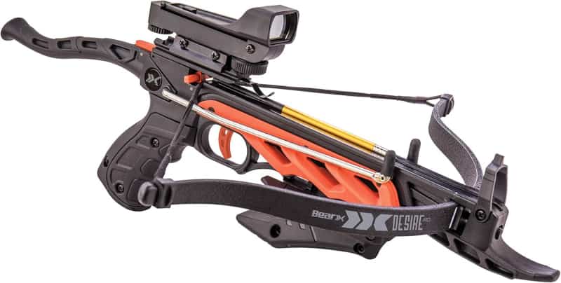 Self-Cocking Crossbow with Red Dot Sight