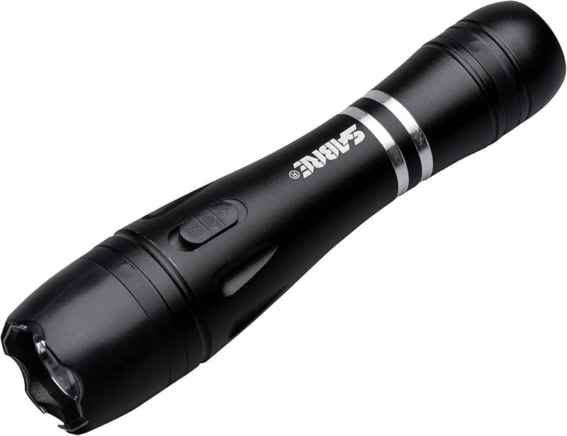 Self-Defense Stun Gun with LED Flashlight and Safety Features