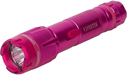 Rechargeable Aluminum Stun Gun with LED Flashlight