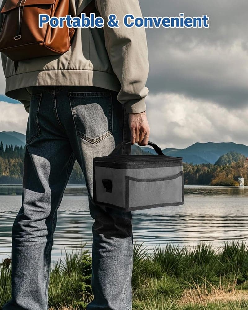 Cordless Heated Lunch Box with 16000mAh Battery, 1L Portable Warmer