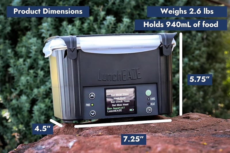 Self-Heating Electric Lunch Box – Cordless, Portable, BPA Free