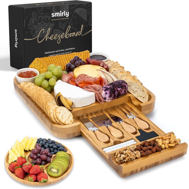 Mother's Day Bamboo Charcuterie Board Set
