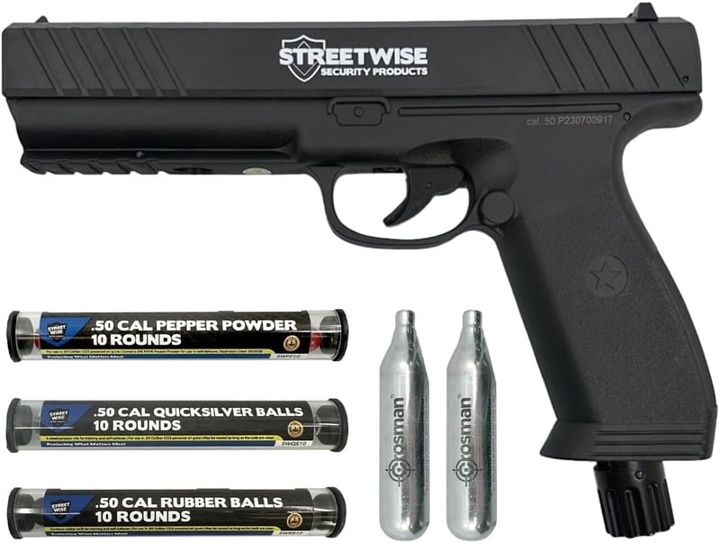 Self-Defense .50 Caliber Impact Launcher with Ammo