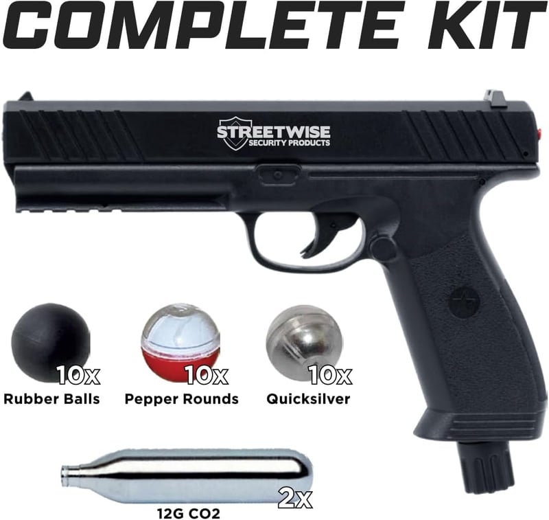 Self-Defense .50 Caliber Impact Launcher with Ammo