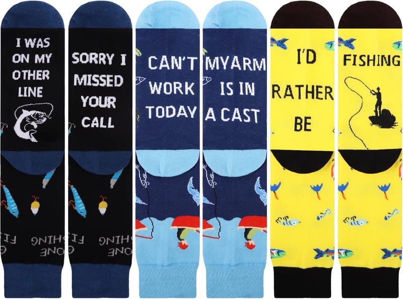Men's Funny Dress Socks - Gift for Dad or Grandpa