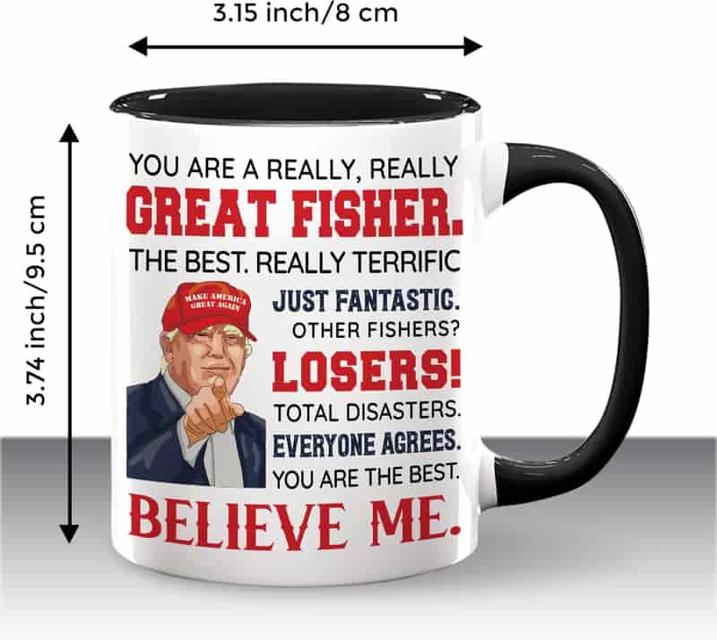 Fishing Mug 11 Oz - Funny Gift for Men, Dad, Husband, Grandpa