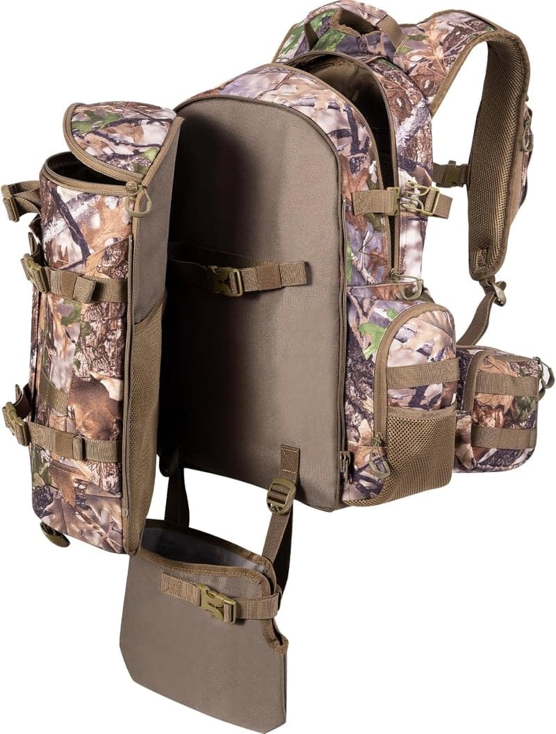 Hunting Backpack 40L with Padded Weapon Compartment & Rain Cover