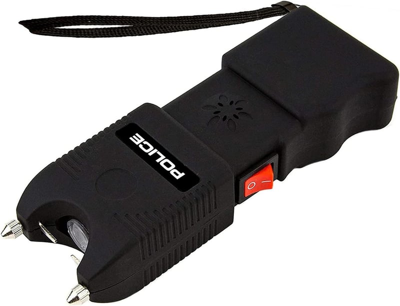 Stun Gun with LED Flashlight & Siren Alarm