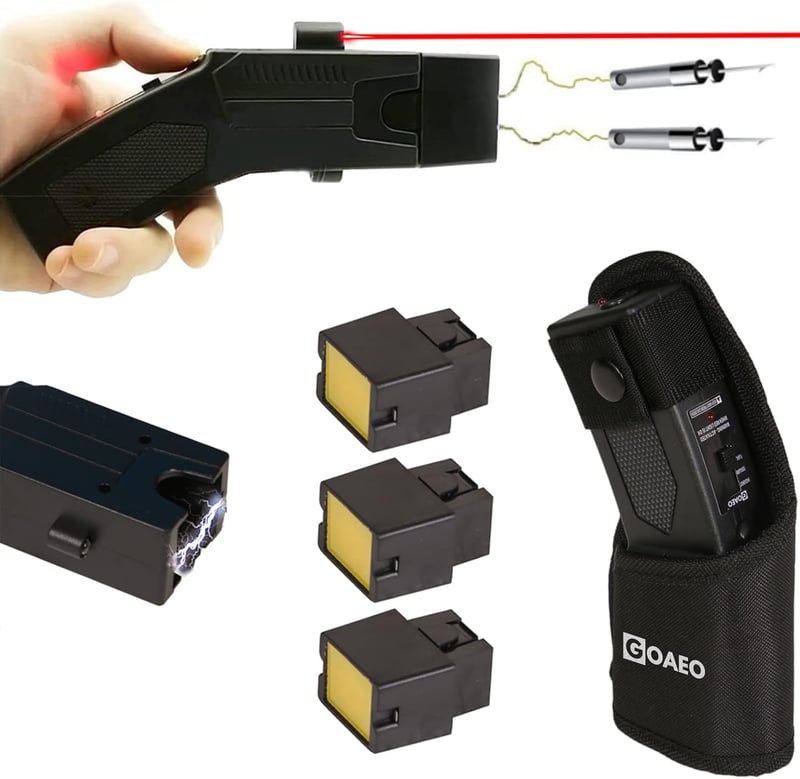 Self-Defense Stun Gun with LED & Safety Switch