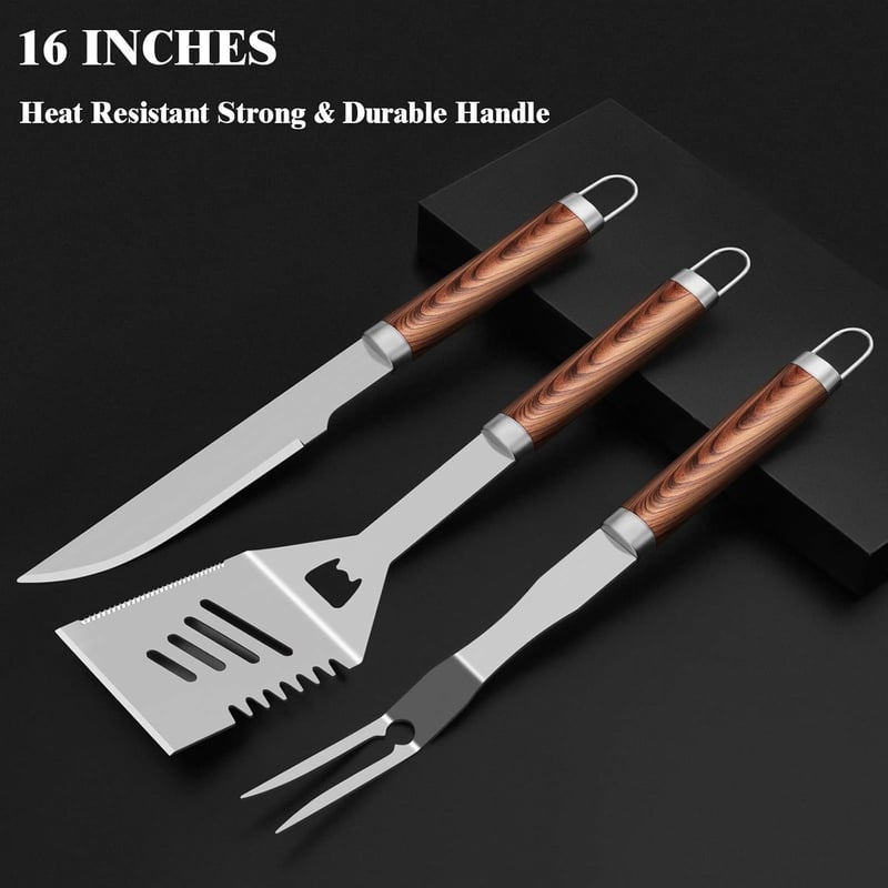 Father's Day BBQ Grill Tools Set in Aluminum Case