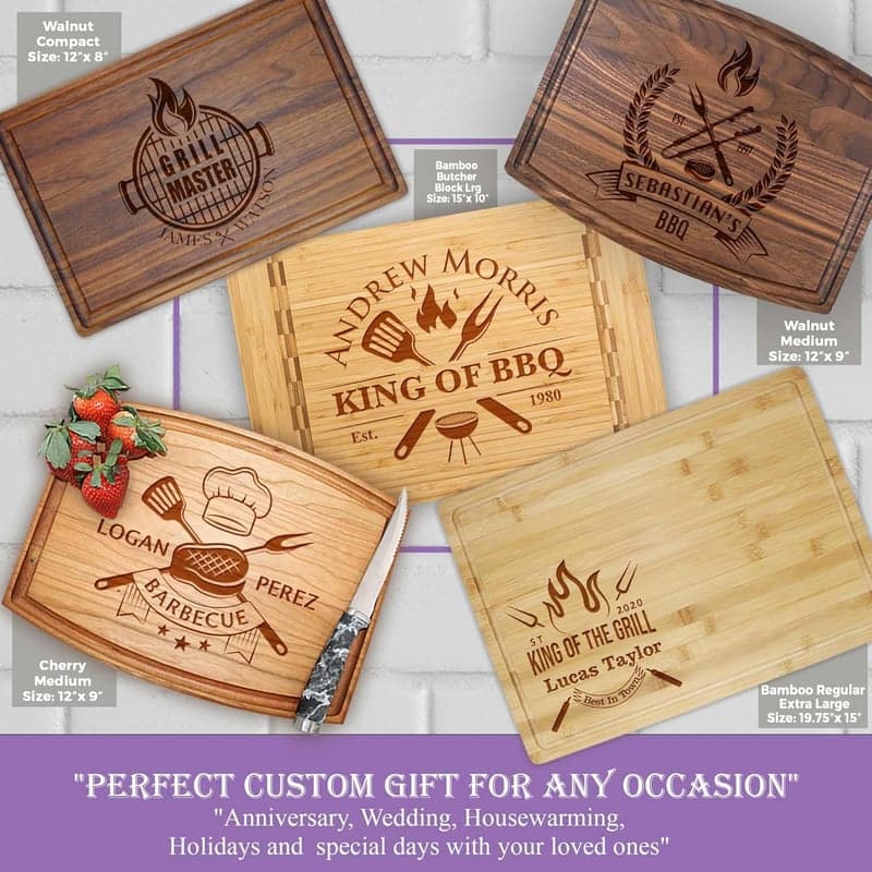 Father's Day Personalized BBQ Cutting Board