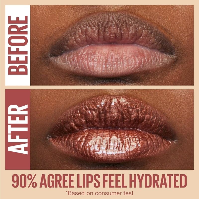 Hydrating Lip Gloss with Hyaluronic Acid, Opal Pink, 0.18 oz