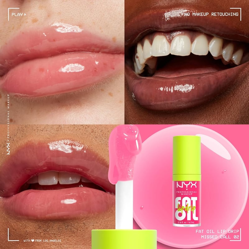 Moisturizing Vegan Lip Oil - Sheer Pink