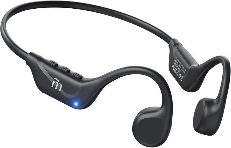 Sports Bluetooth Bone Conduction Headphones, Waterproof, Black