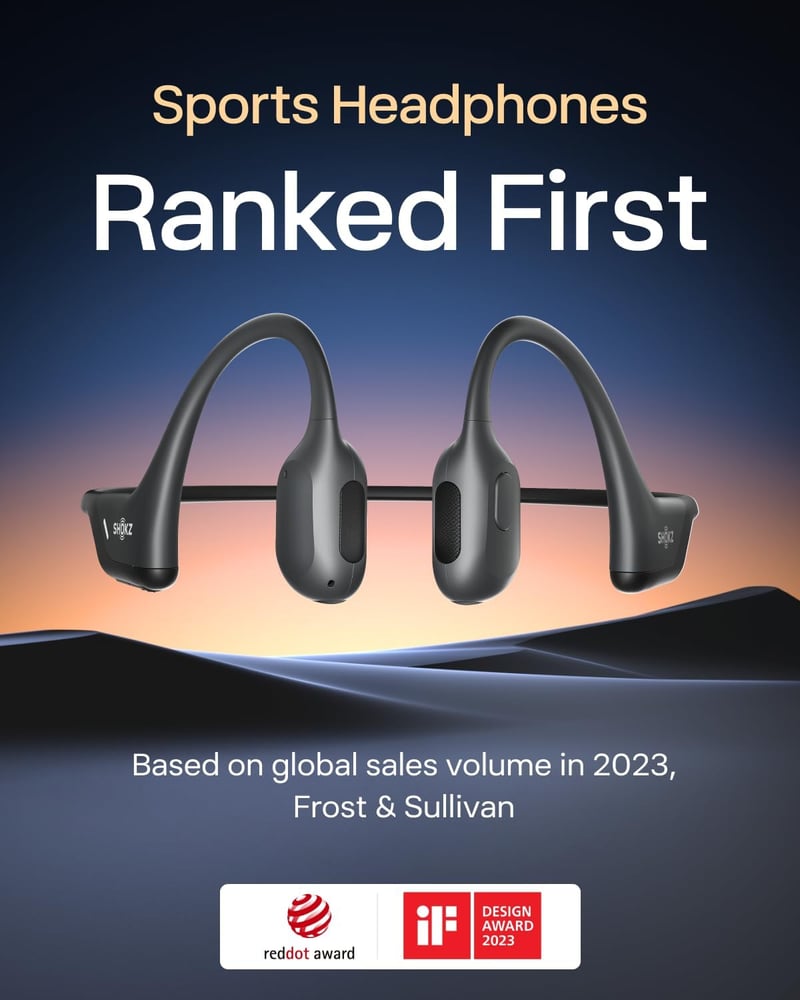 OpenRun Pro Open-Ear Bluetooth Sport Headphones, Sweatproof, Black