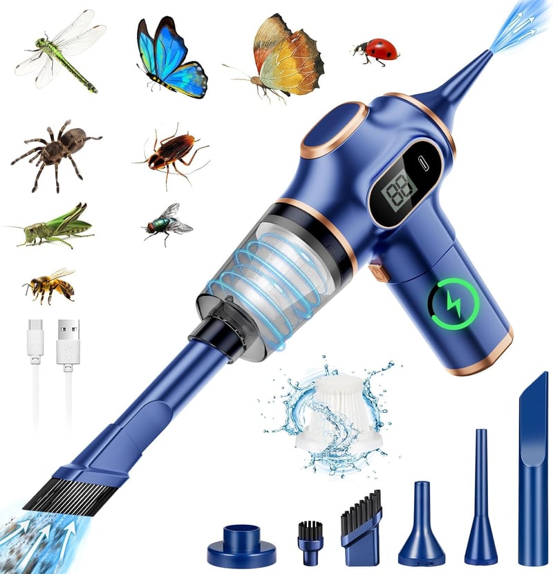 Cordless Bug Vacuum Catcher with USB Rechargeable for Home