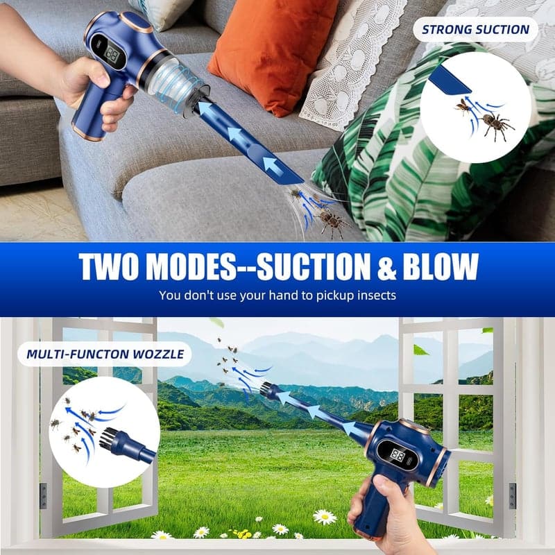 Cordless Bug Vacuum Catcher with USB Rechargeable for Home