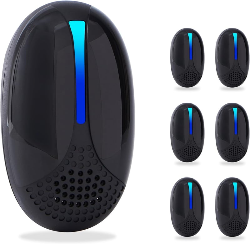 Ultrasonic Pest Repeller 6-Pack for Home and Office Use