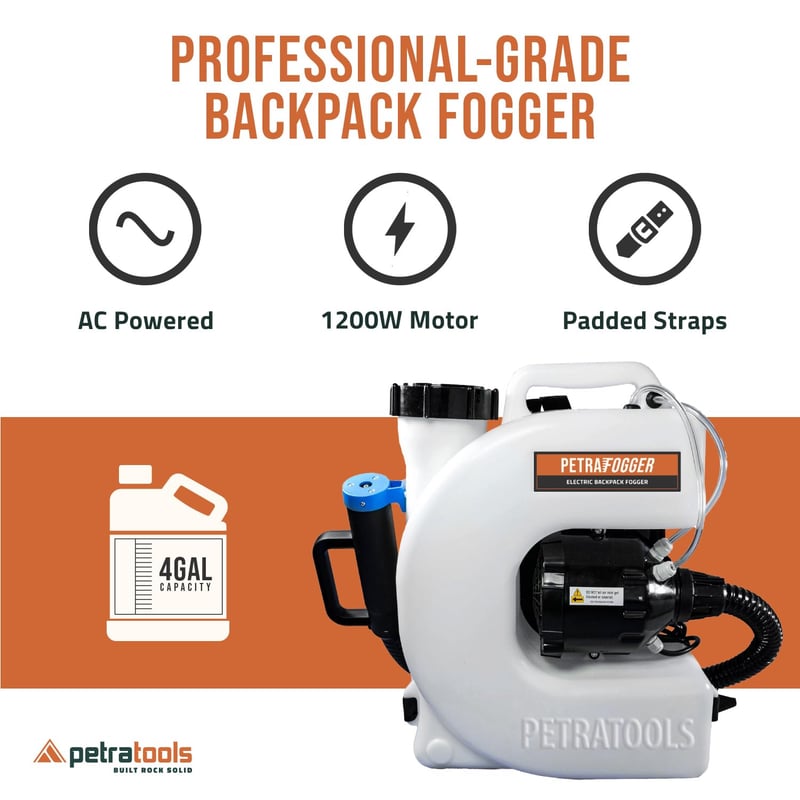 Electric Backpack Mosquito Fogger with 4-Gallon Tank