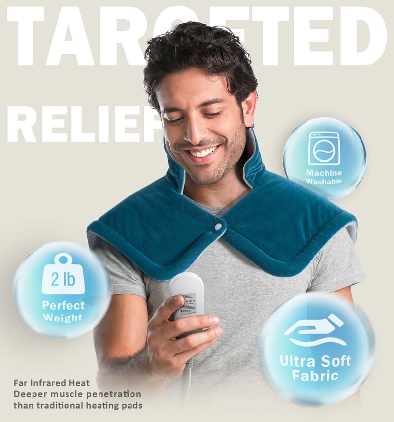 Valentine's Weighted Neck Heating Pad - 6 Heat Settings
