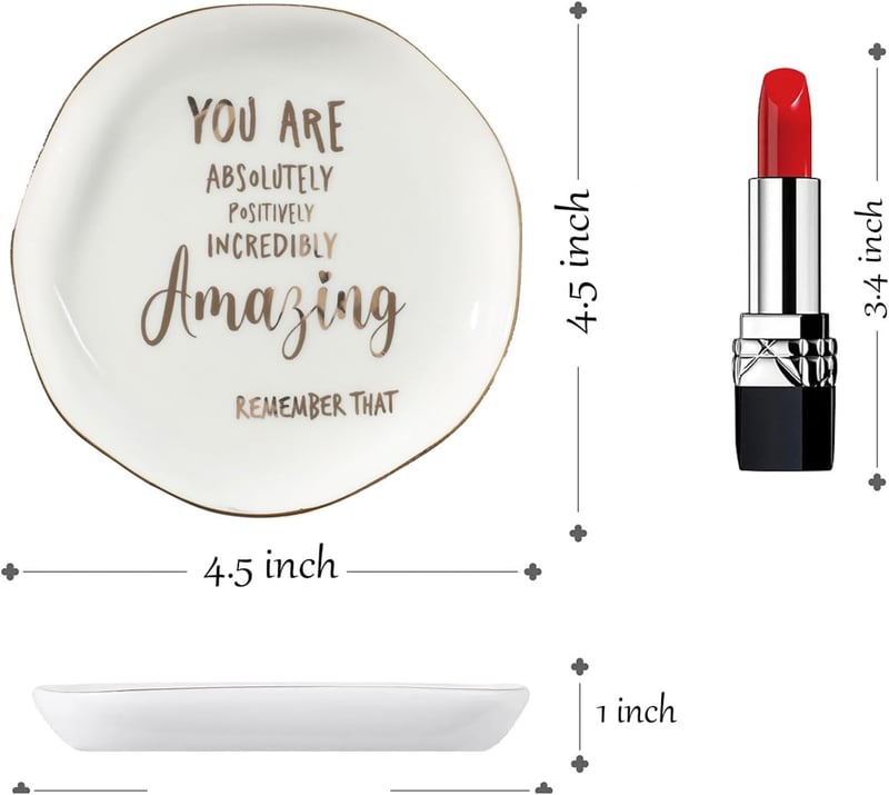Birthday Ceramic Trinket Dish for Women