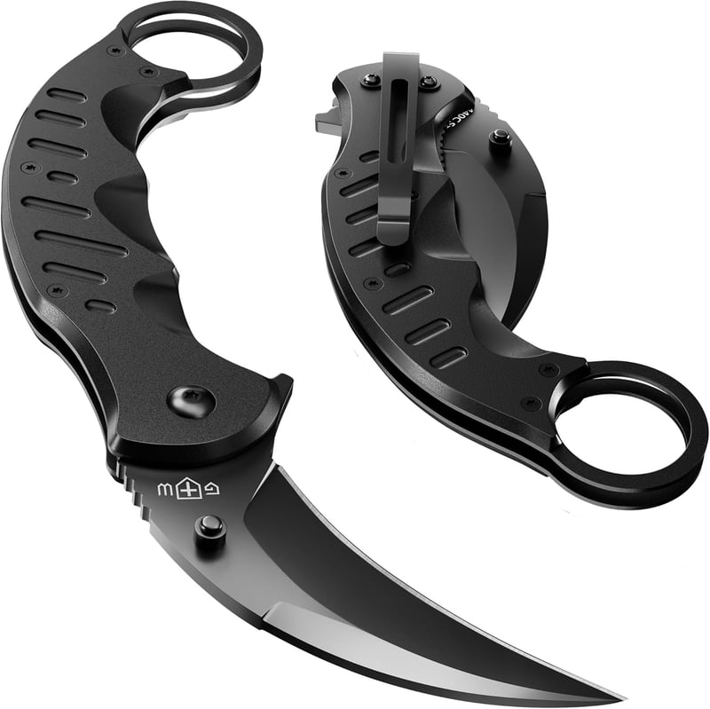 Birthday Gift Tactical Karambit Knife, Spring Assisted
