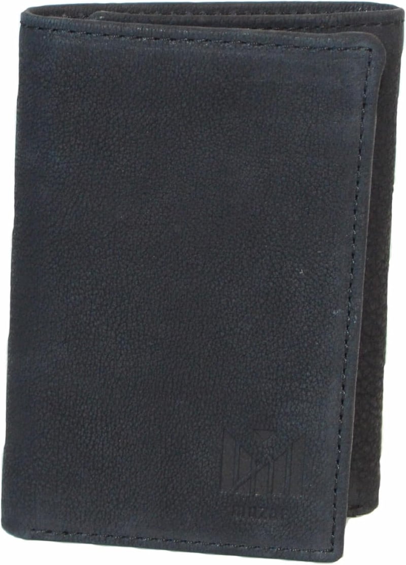 Men's RFID-Blocking Black Leather Wallet