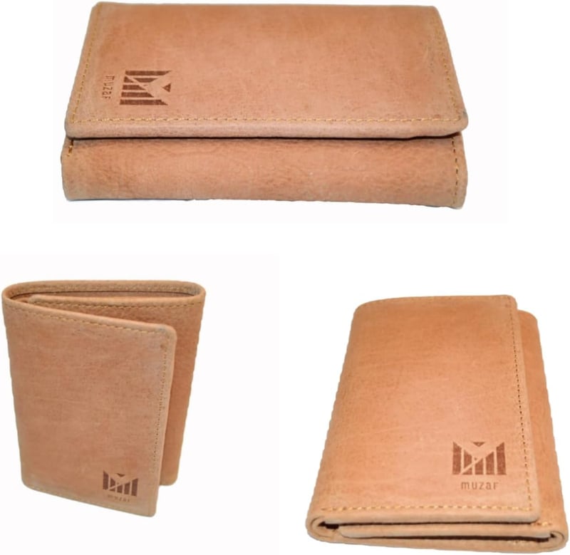 Men's RFID-Blocking Leather Wallet - Trifold (Marriott Tan)