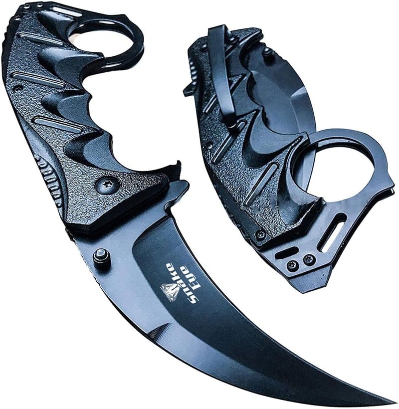 Tactical Black Folding Pocket Knife
