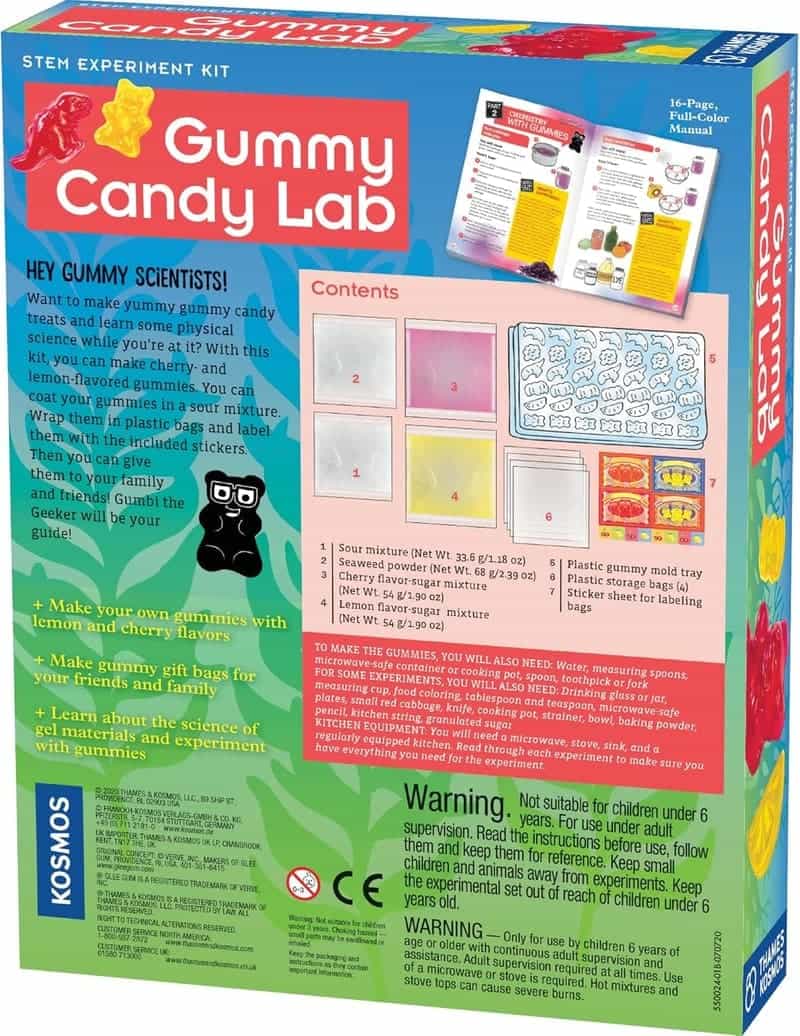 STEM Gummy Candy Lab: Bears, Fruit, Dolphins, Dinosaurs
