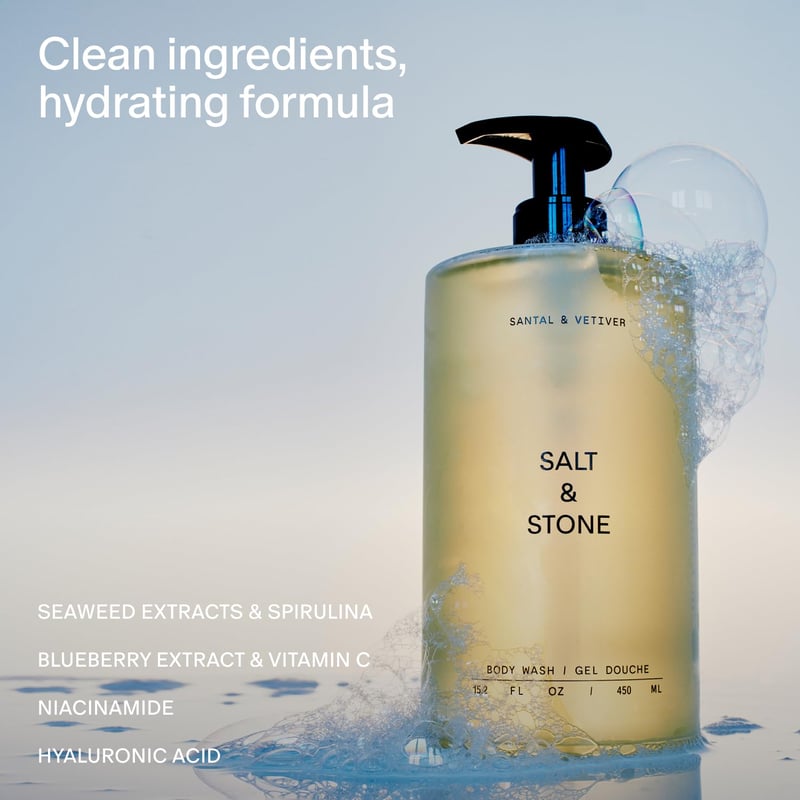 Antioxidant Body Wash for Women & Men, Sulfate-Free