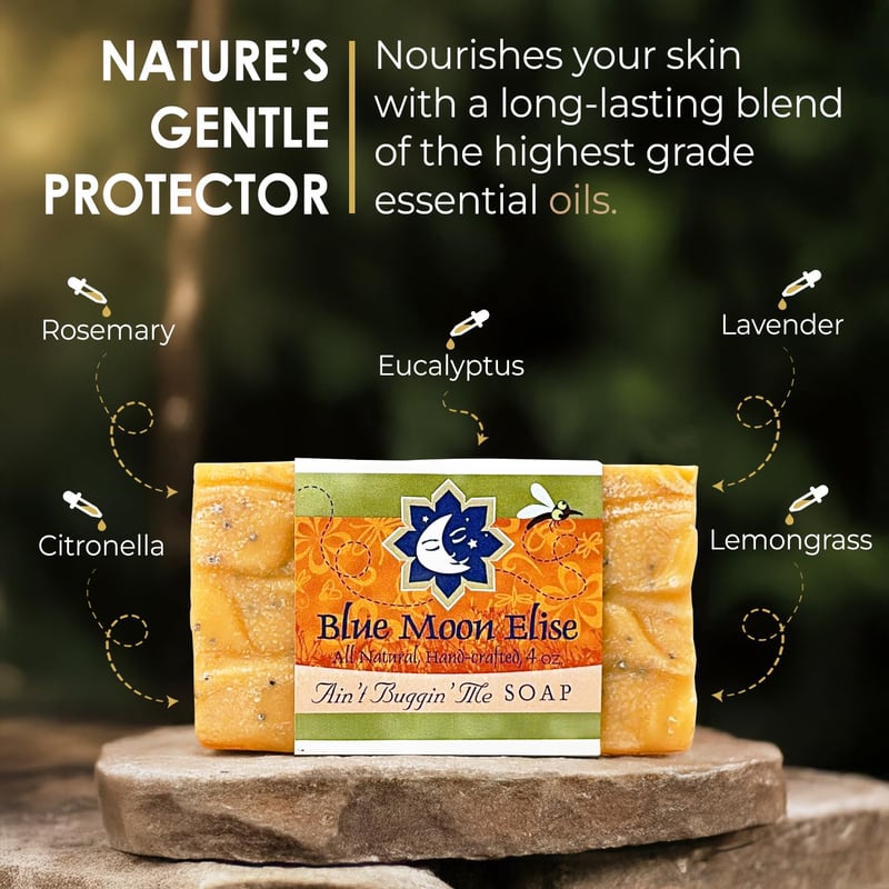 Citronella Bar Soap for Camping – Handmade Natural Essential Oil Soap