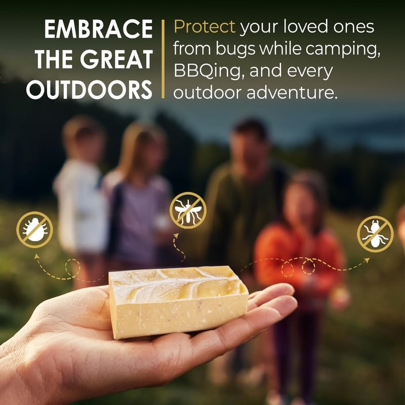 Citronella Bar Soap for Camping – Handmade Natural Essential Oil Soap