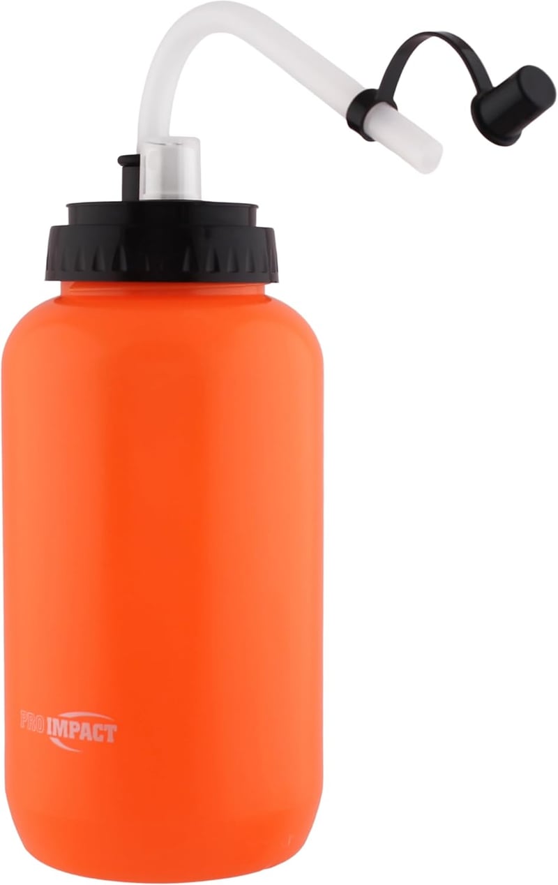 35.5 Oz Squeezable Water Bottle with Straw & Spray Cap - BPA-Free