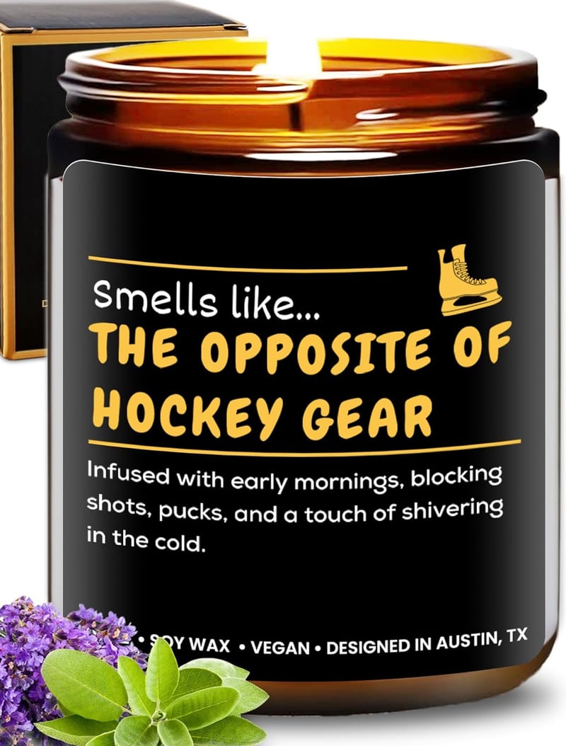 Hockey Candle – Thoughtful Gift for Hockey Fans and Players