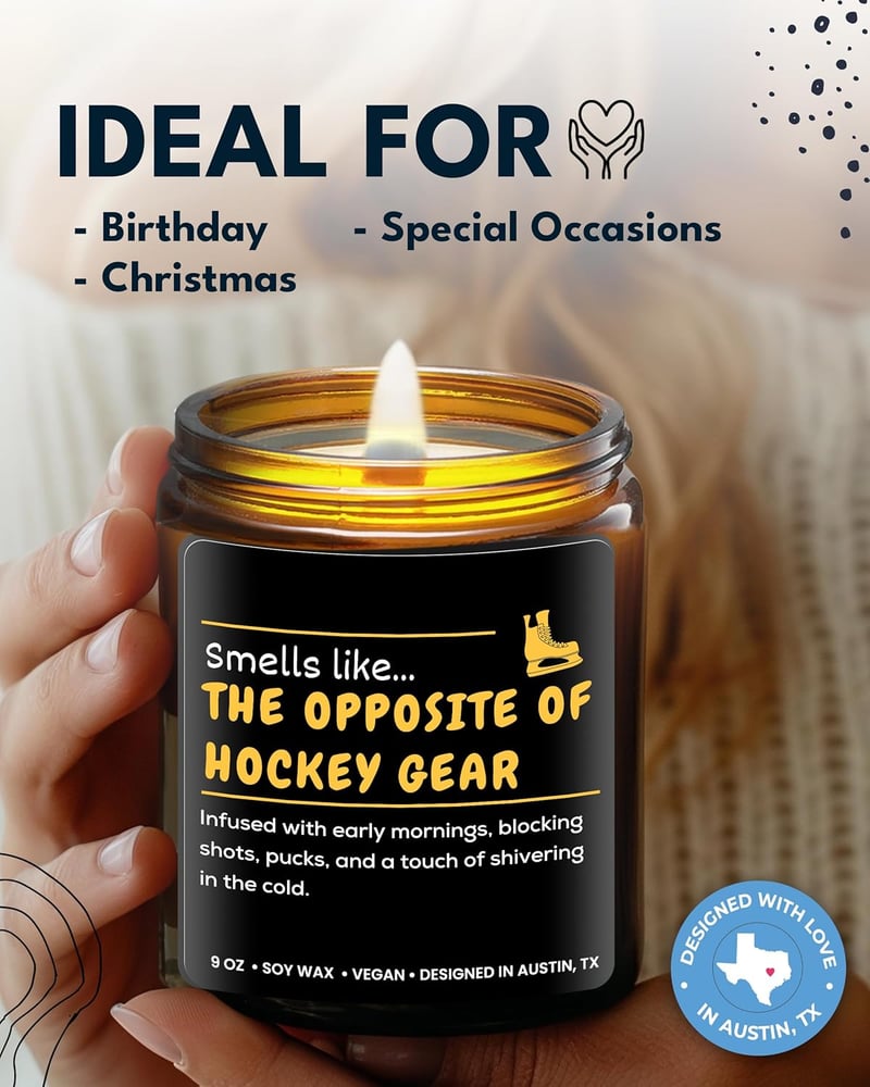 Hockey Candle – Thoughtful Gift for Hockey Fans and Players