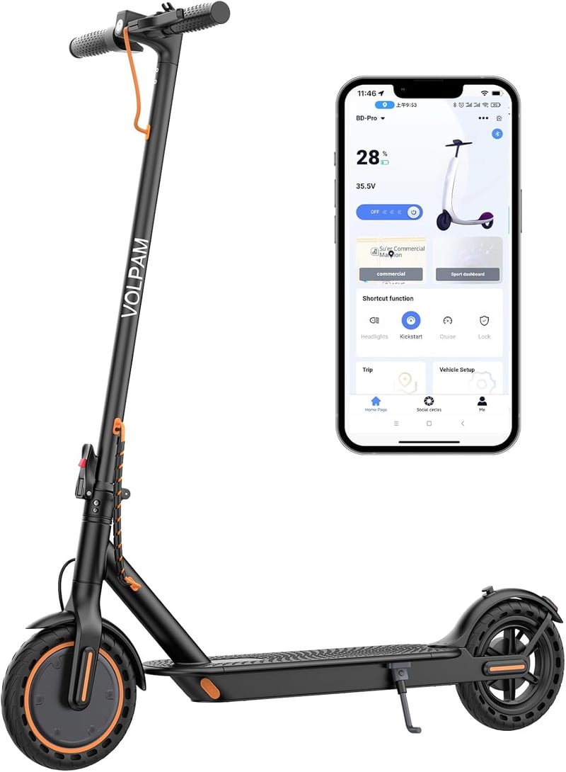 Folding Electric Scooter with Dual Brakes