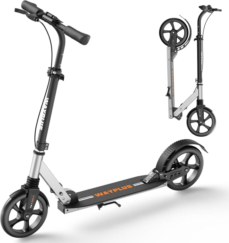 Foldable Kick Scooter, 8-Inch Wheels, 240 LBS Capacity