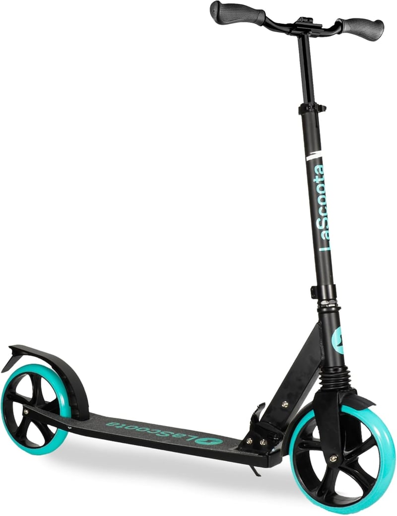 LaScoota Kids & Adults Kick Scooter, Large Urethane Wheels