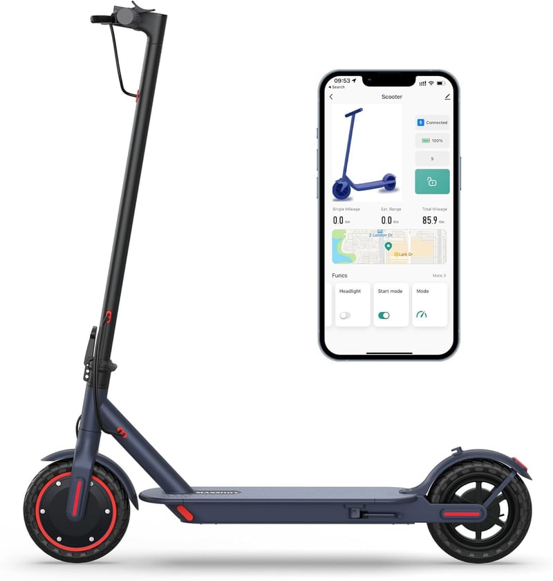Electric Folding Scooter for Adults, Dual Suspension