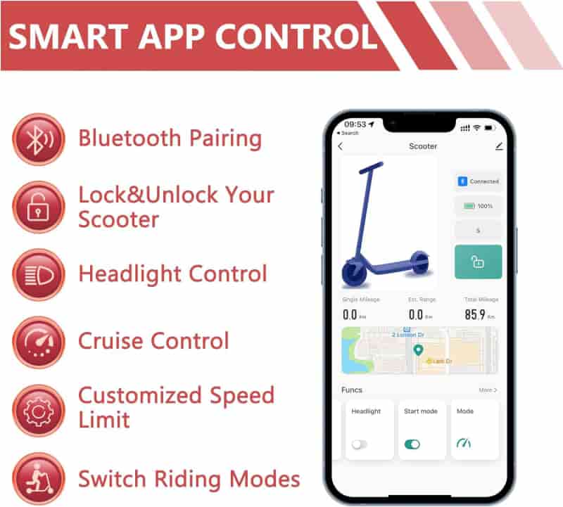 Electric Folding Scooter for Adults, Dual Suspension
