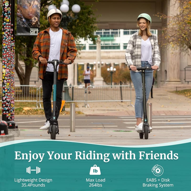Adult Electric Scooter, 500W Motor, 20MPH, Foldable Design