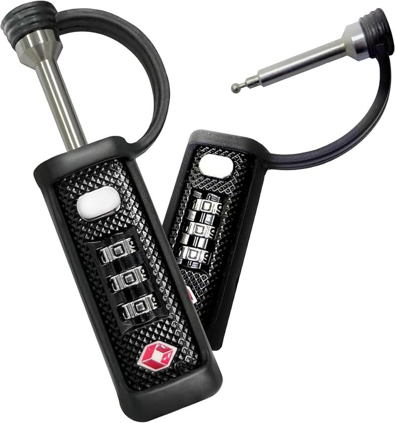 TSA-Approved Gun Case Lock with Rubber Sleeve